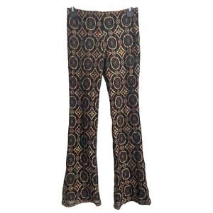 Vintage Mercury Flare Leg Boho Pants Womens Medium Lace  Festival Hippie 90s USA
